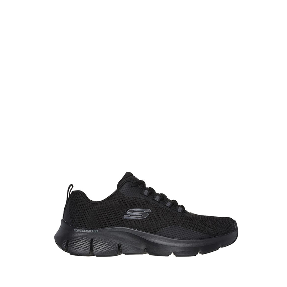 SEPATU FITNES PRIA SKECHERS SPORT FLEX COMFORT BLACK ( SKE232686BBK ) 100% ORIGINAL RESMI