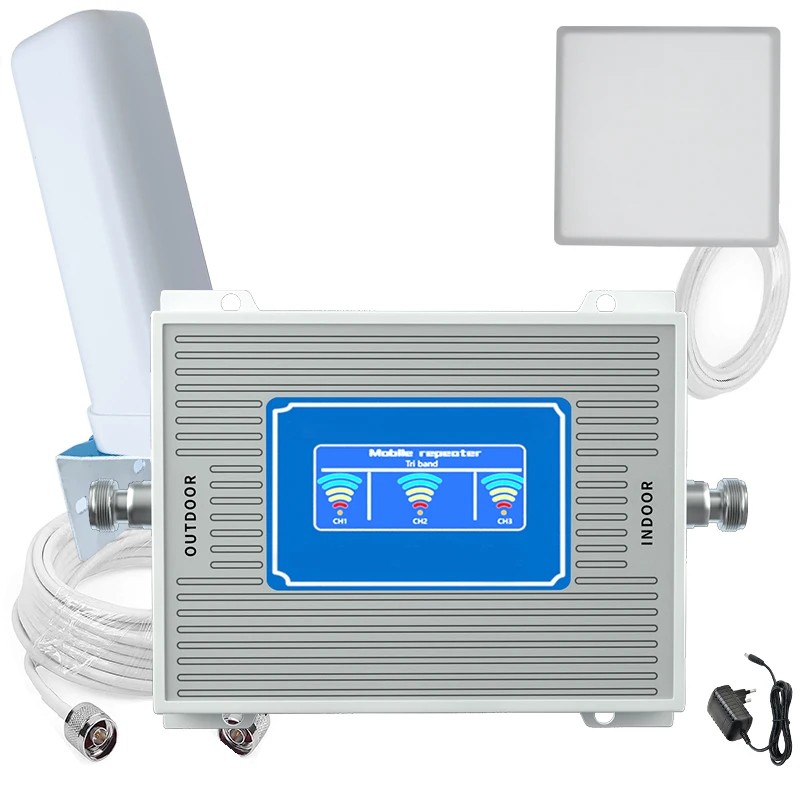 2G 3G 4G 800 900 1800 2100 Mhz Cell Phone Booster Band 1 3 8 20 Mobile Signal Amplifier Cellular