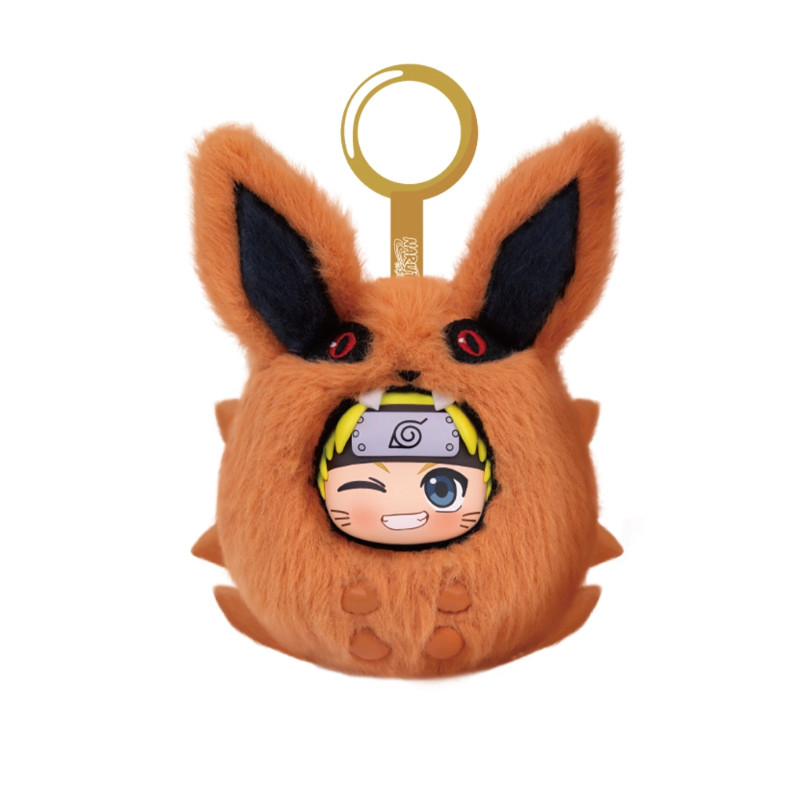 NEW HOT Naruto blind box Naruto flurry of cute beast party plush toys play pendants snapped rings