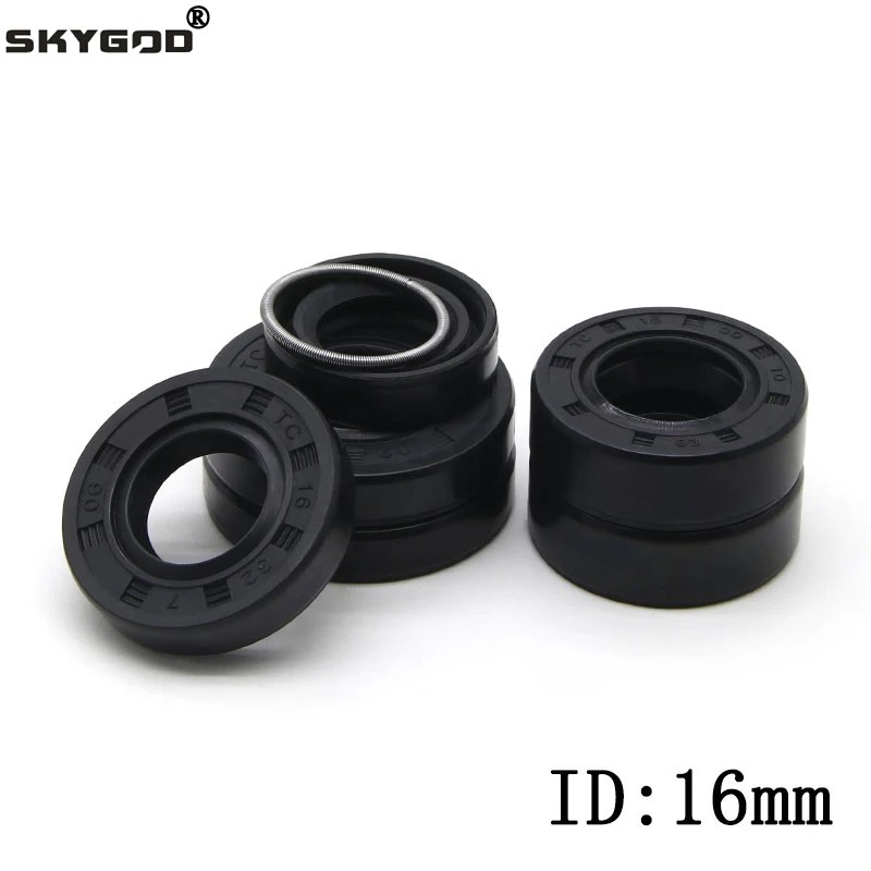 ID 16mm NBR Oil Seal TC-16x24/26/28/30/32/35/40x4/5/7/8/10mmm Nitrile Rubber Shaft Double Lip Oil