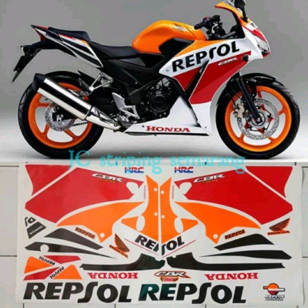 Striping Honda CBR 150 K45 Repsol