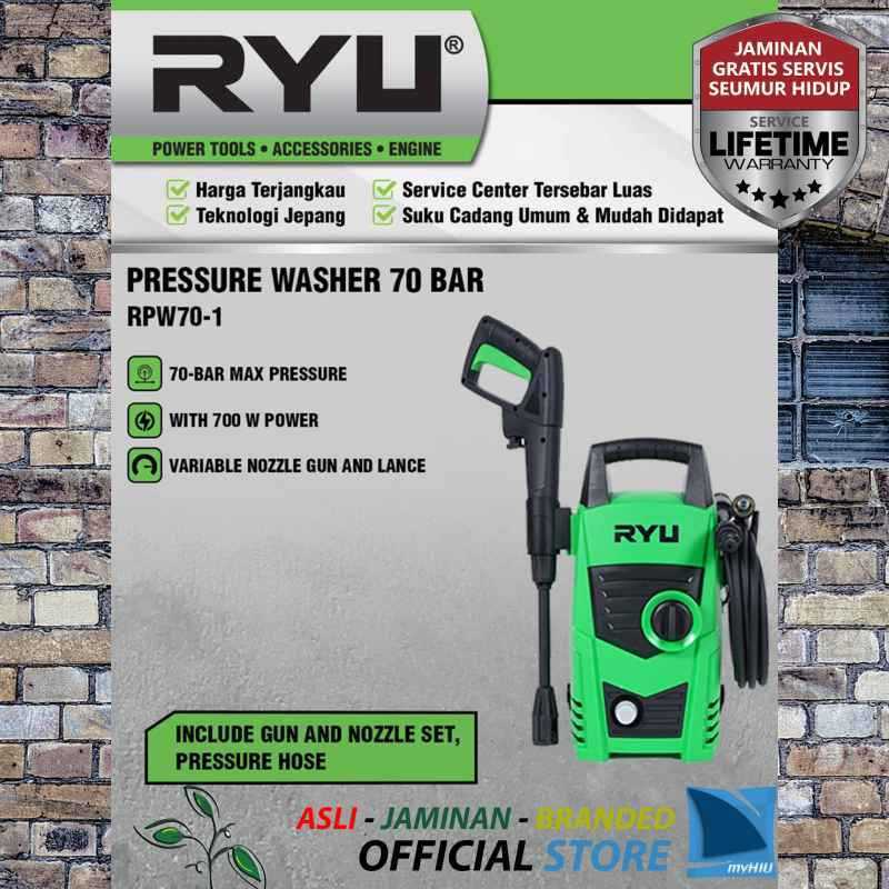 Mesin Cuci Kendaraan 70 Bar Mesin Stim Mobil - Pressure Washer RYU