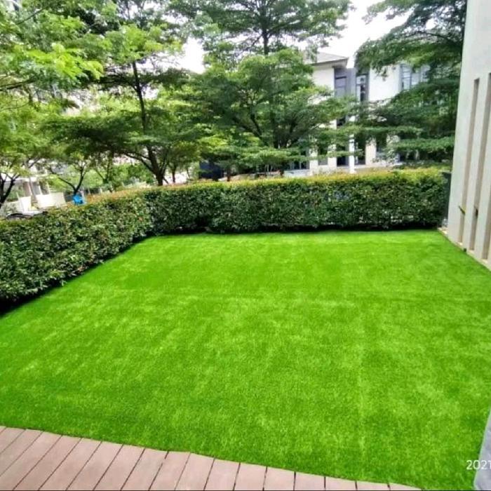 Digazsin_ Rumput Sintetis Swiss Tebal 2Cm Ukuran 1Meter X 20Cm Rumput Sintetis /Rumput Sintetis