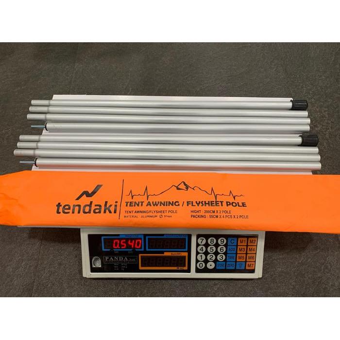 Eiger Aoki - Tiang Flysheet Tendaki Tent Awning / Flysheet 1 Set Isi 2 Pole Aluminium 16Mm Tinggi