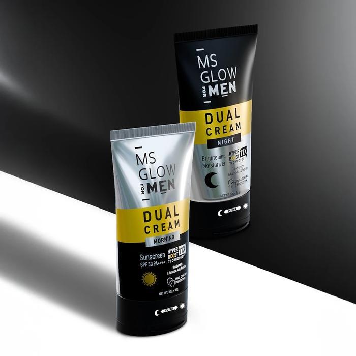 z3kl- Ms Glow For Men Dual Cream New Package Ultra Bright / Hydra Boost / Acnotion-Skincare