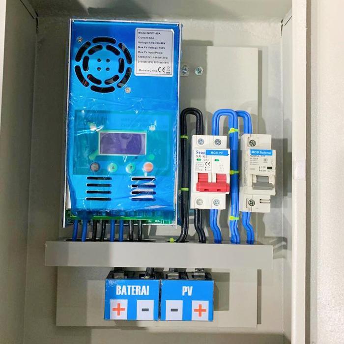 BOX PANEL MPPT EXTERNAL TAMBAHAN 60A SOLAR CONTROL CHARGER SCC
