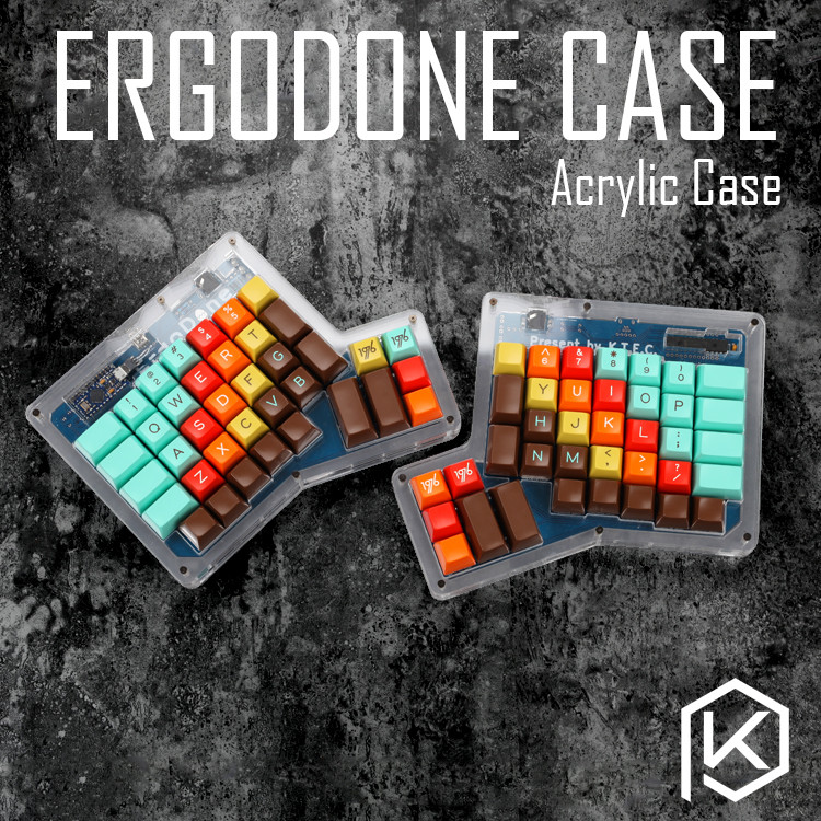 Layered Acrylic Case for ergodone custom keyboard ergo case Ergonomic Keyboard Kit acrylic plate for