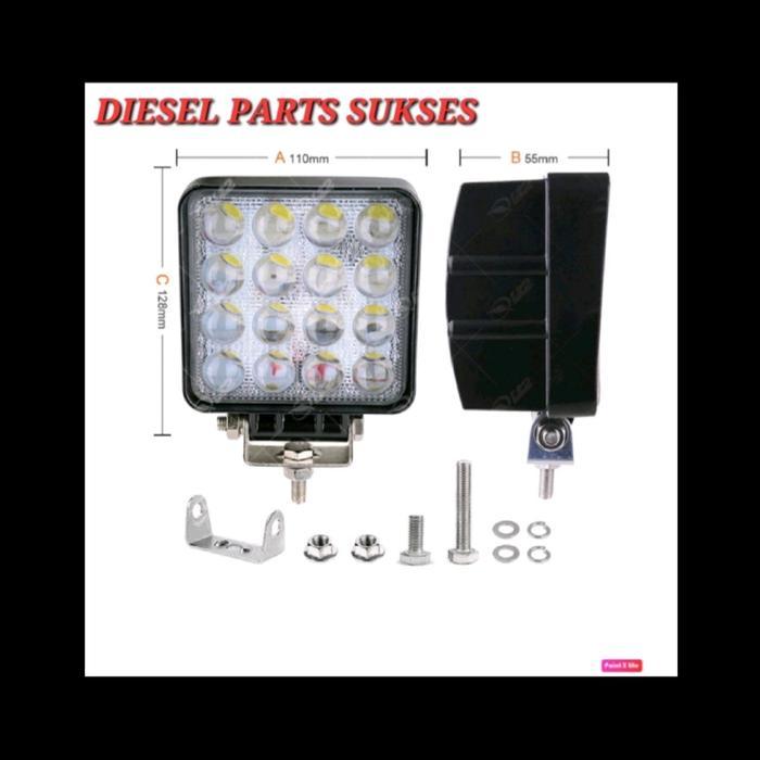 Sale Lampu Sorot/ Lampu Kerja/ Lampu Led Excavator Forklift Whell Loader Liugong Xcmg Xgma 16Led 48W