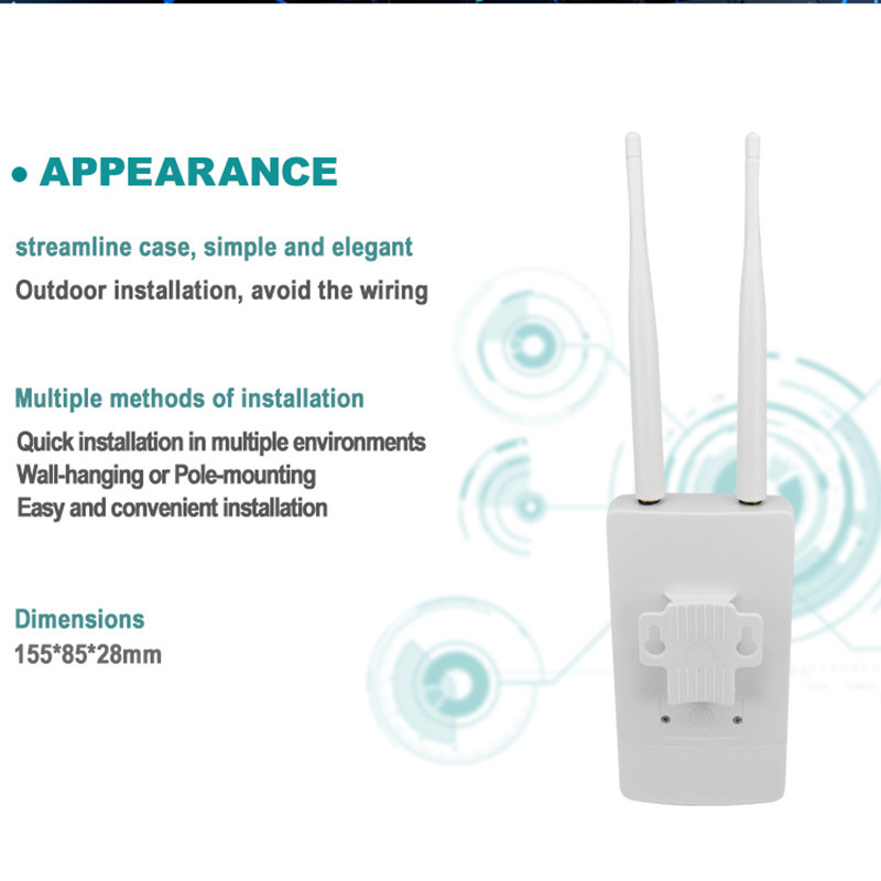 Outdoor Waterproof Networking Wps Usb 4G Wifi Router With Sim Card