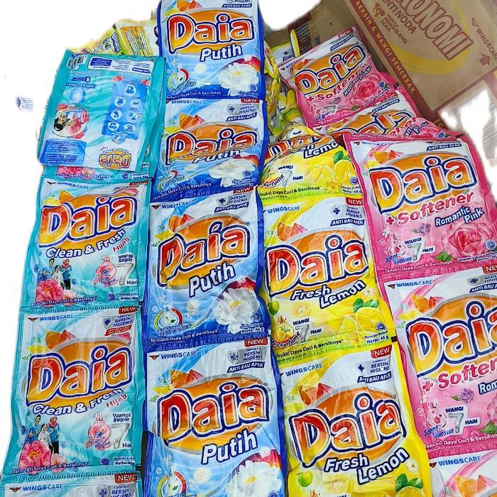 Top Detergen DAIA 1 Dus isi 12 renceng (72 picis) harga lebih hemat Rp 58.500