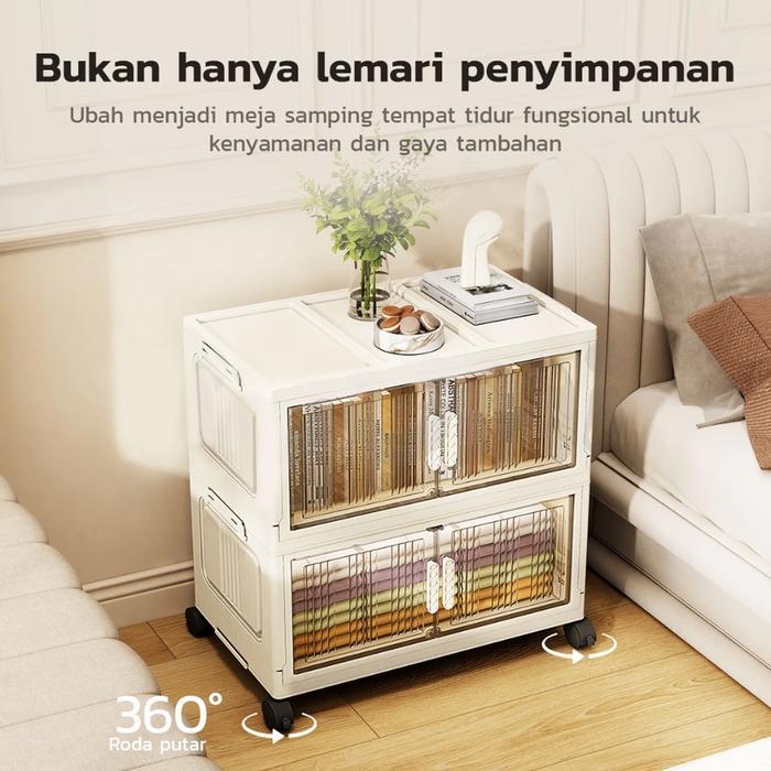 Lemari Plastik Susun Besar - Lemari Pakaian Anak & Bayi, Rak Baju Multifungsi, Organizer Hemat