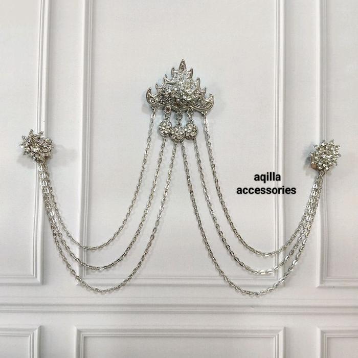 TERMURAH bros rantai kebaya / bros kebaya janggan / bros jas pin / bros pin alpaka / bros kebaya