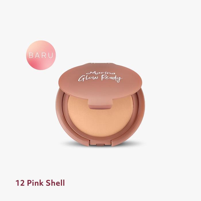 v89n- Marina Glow Ready Two Way Cake Spf 20 Pa++ [10 G] - Bedak Padat - Exp : 10.2026
