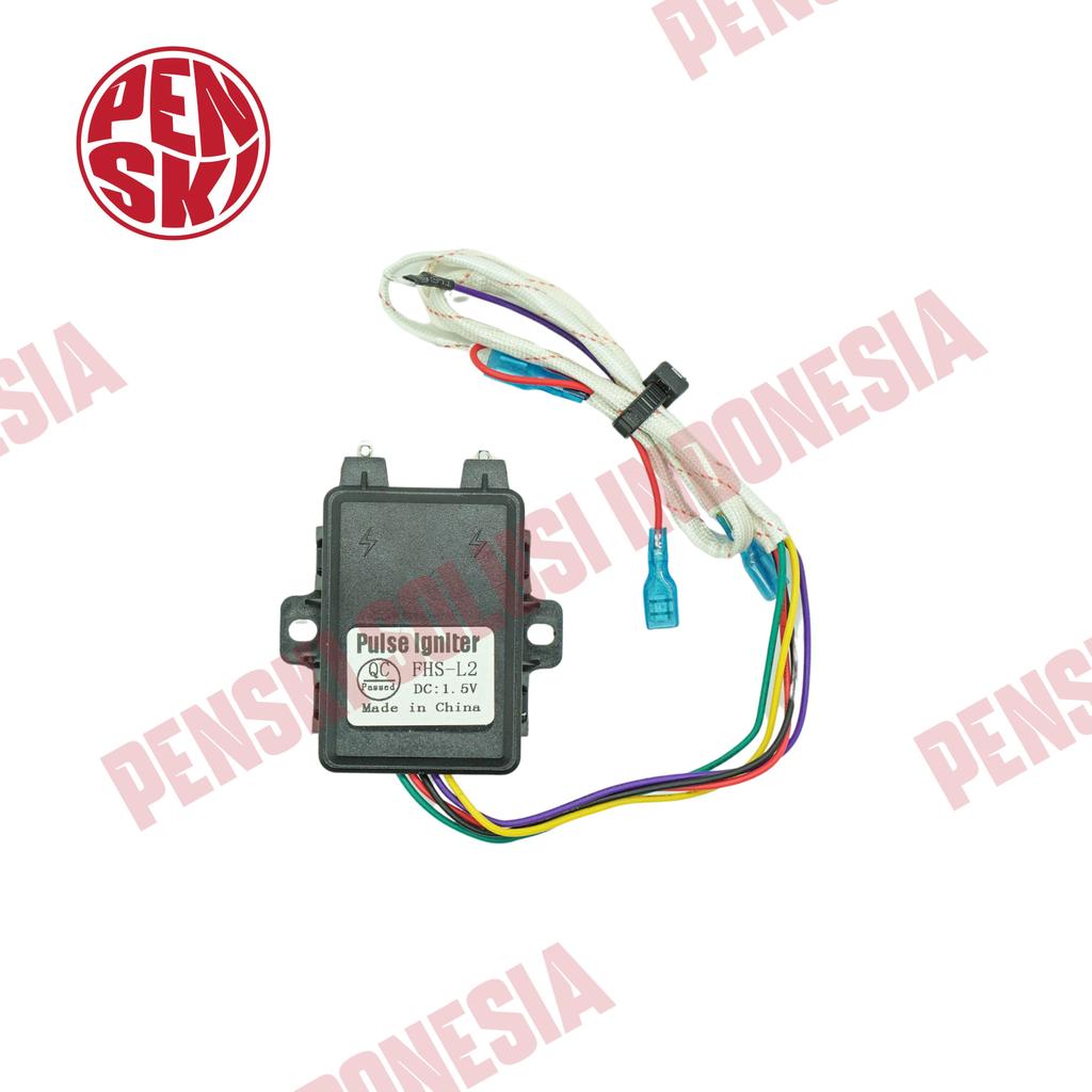 Pulse Igniter / Pemantik Kompor Tanam / Fryer DC 1,5V 220V Output 2 Socket