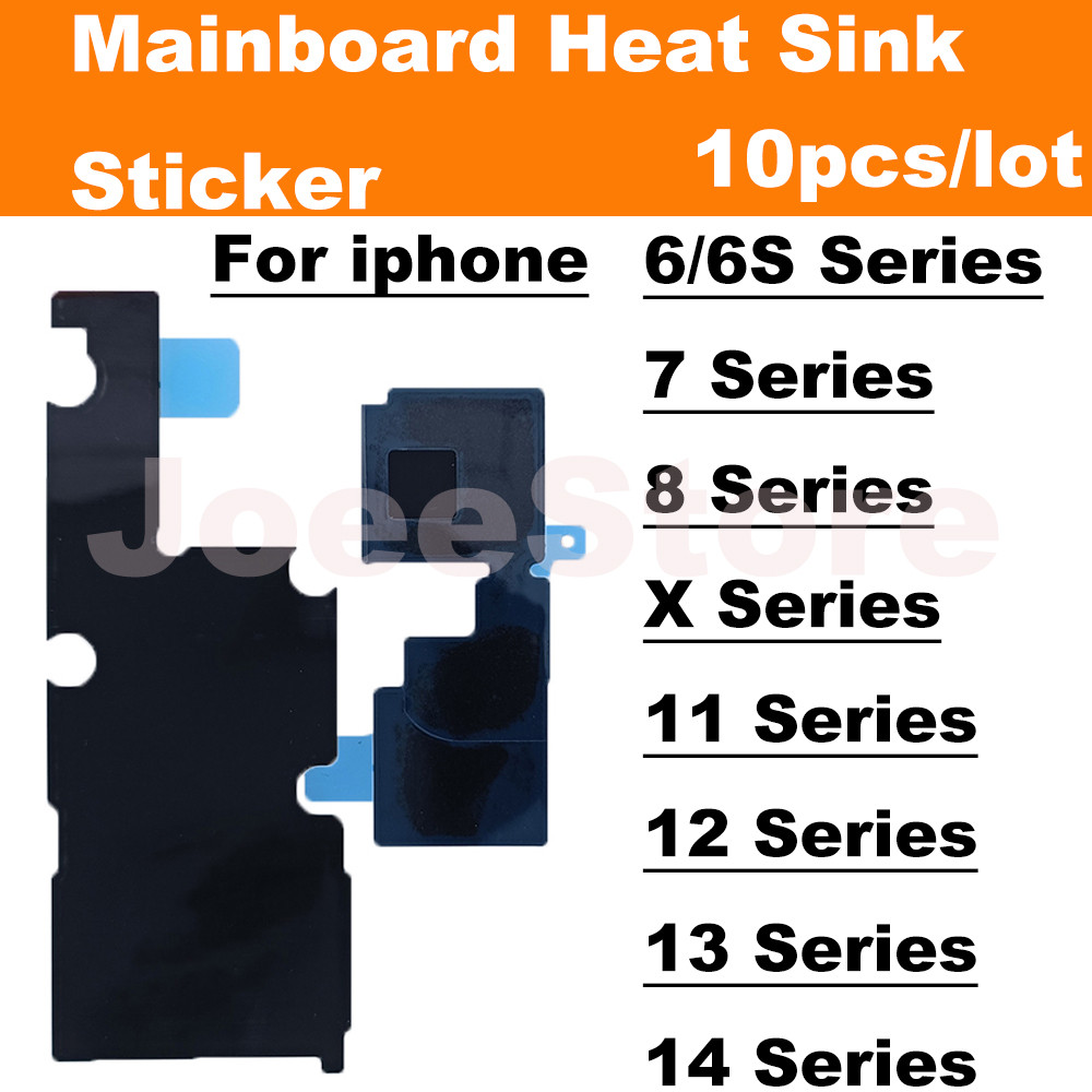 10Set Heat Sink Sticker For Iphone 14 13 12 11 Pro Xs Max X Xr 7 8 6 Plus Anti-Static Logic Board