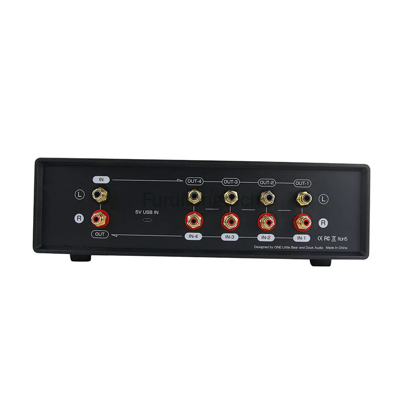Vu Meter Level Meter Audio Splitter Indicator 4-Channel Audio Switcher Splitter Vu2-L Bulb Version
