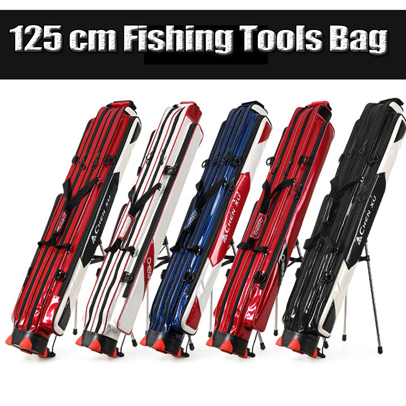 1.25 Meter Large Capacity Fishing Rod Bag Double Shoulder Lure Fishing Taiwan Sle Hard Case Multi