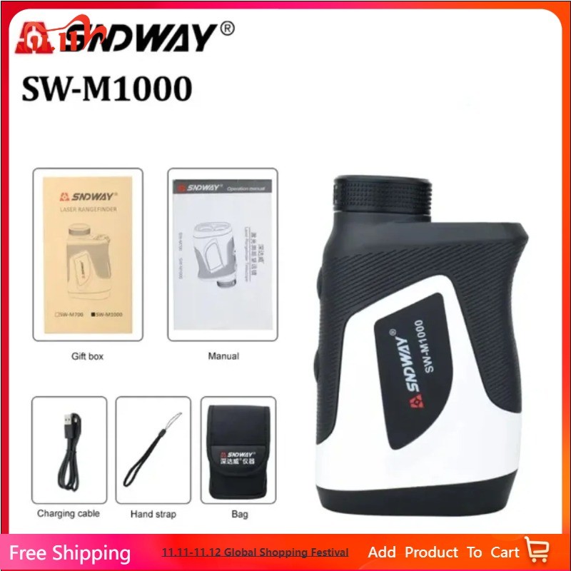 Sndway Sw-M1000 Distance Measuring Telescope Outdoor Golf Specific Laser Rangefinder 1000M Telescope