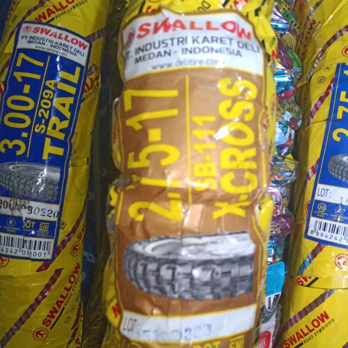 Ban Luar Motor Cross 17 Swallow Ukuran 275-17 X-CROSS Non Tubeless