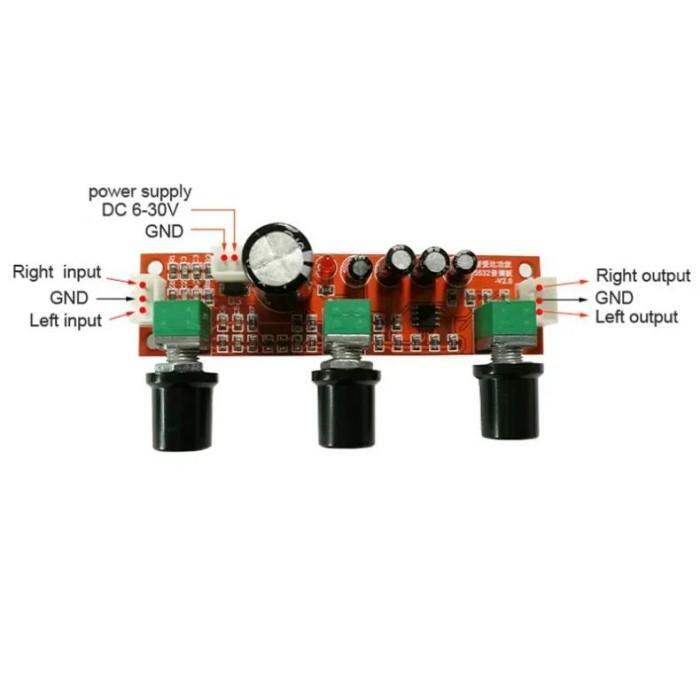 Import Sotamia Ne5532 Tone Amplifier Preamplifier Lm1036 Volume Control Board Ad827 Op-Amp Single
