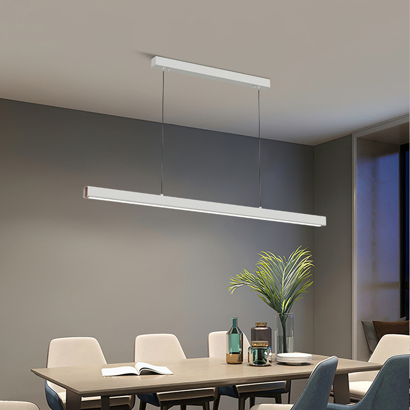 80cm 120cm 150cm led pendant lamp with black housing dinning room