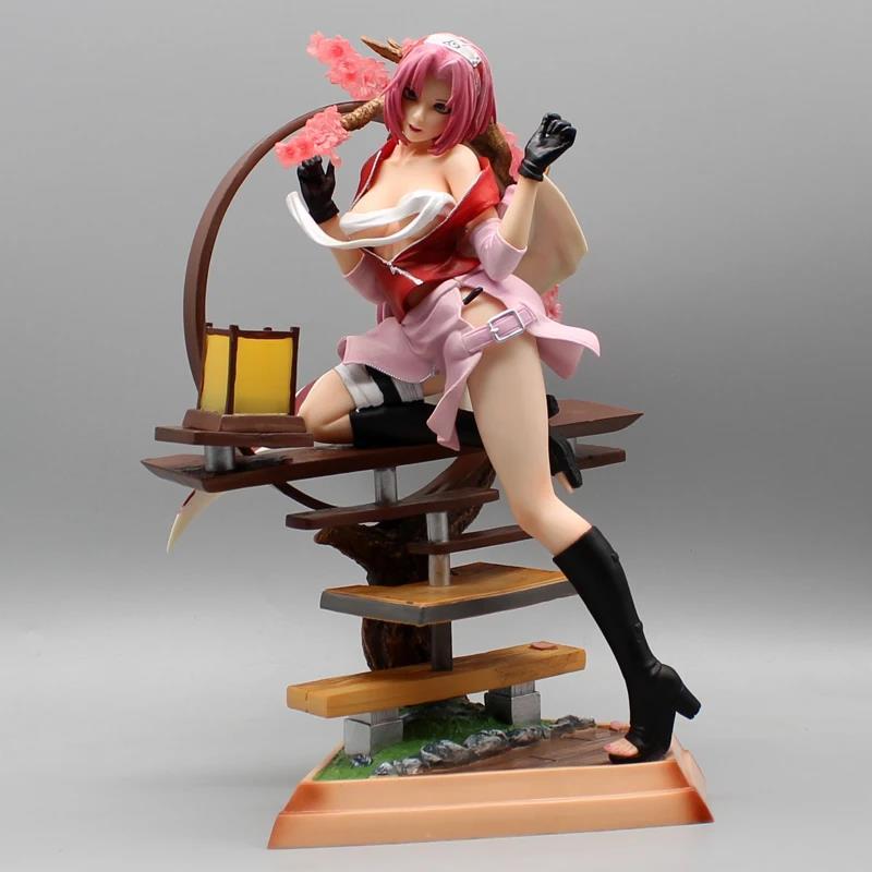 Naruto Anime Figure Haruno Sakura 32cm Luminescent Figurine Pvc Statue Model Doll Collectible Decora