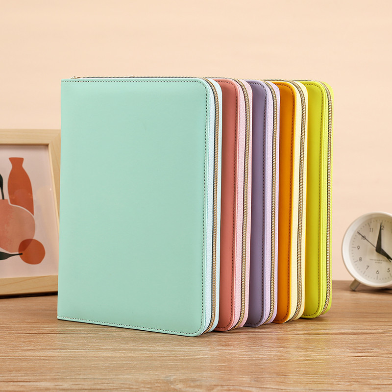 A5 A6 B5 Zipper Binder Bag Loose Leaf Inner Page ,Photo Card Collection Book Postcard Organizer Diar