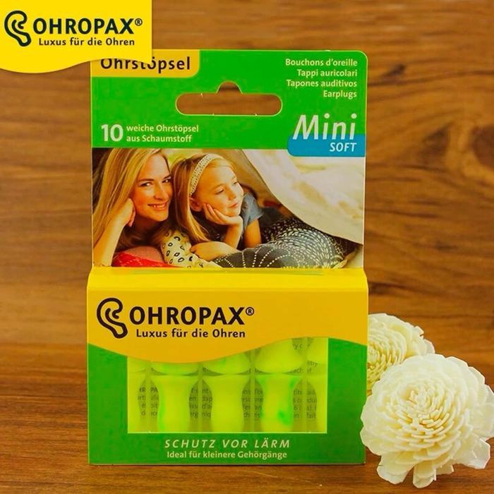 PEREDAM SUARA, Ohropax Mini Soft Earplugs Washable Foam Ear Plugs Sleeping ( 5 Pasang )