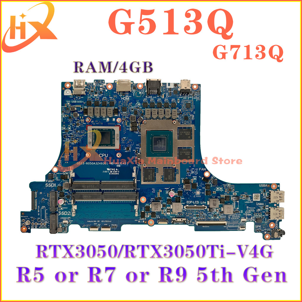 KEFU Mainboard For ASUS G513QC G513QE G513QM G513QR PX513Q PX713Q G713QC G713QE G713QM G713QR Laptop