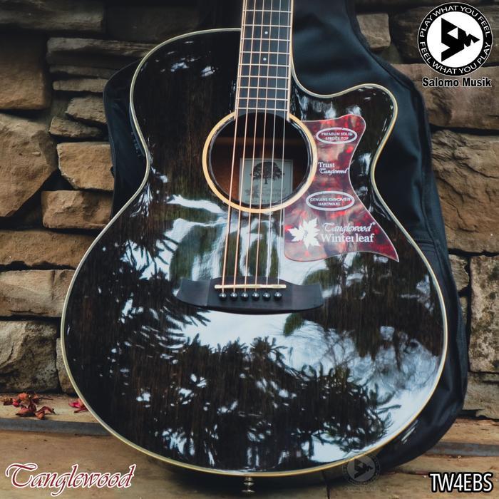 Gitar Akustik Elektrik Tanglewood Tw4 E Bs + Softcase