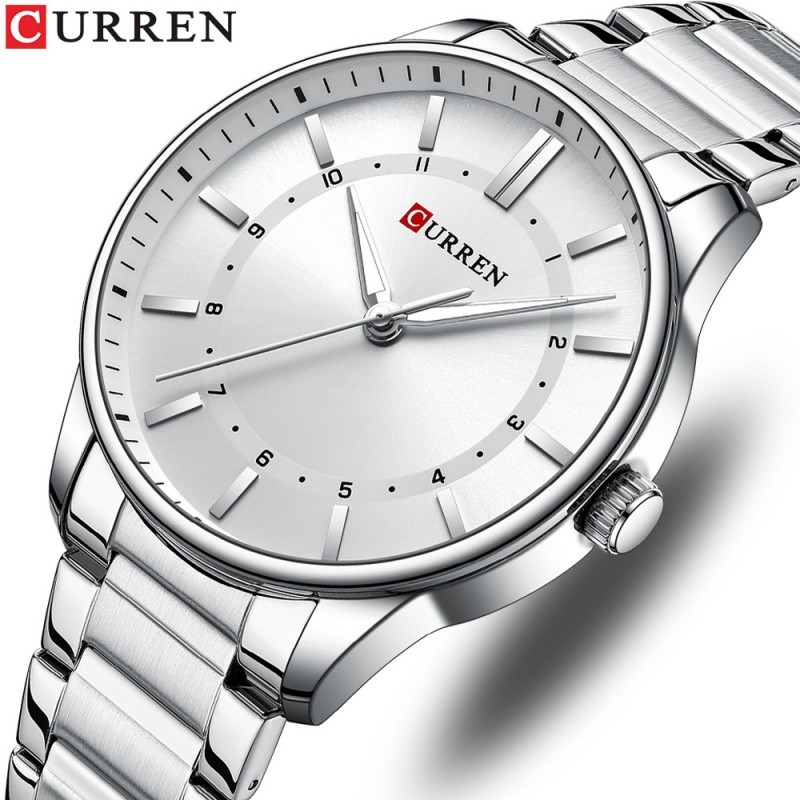 CURREN 8430 Classic Fashion Men's Quartz Watch Luminous Simple Gold Stainless Steel Business Casual