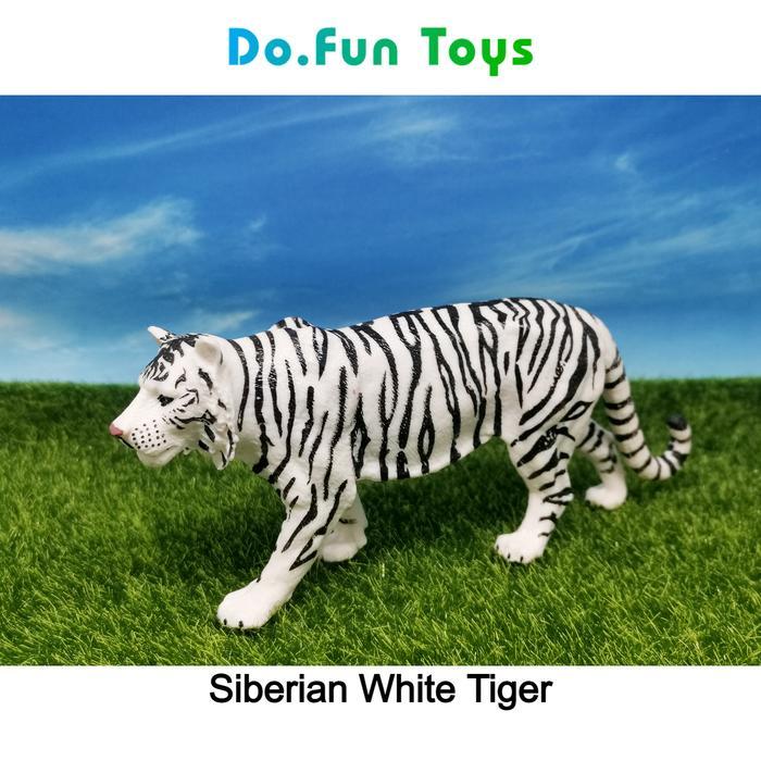 Siberian White Tiger Animal Figure/ Miniatur Harimau Putih