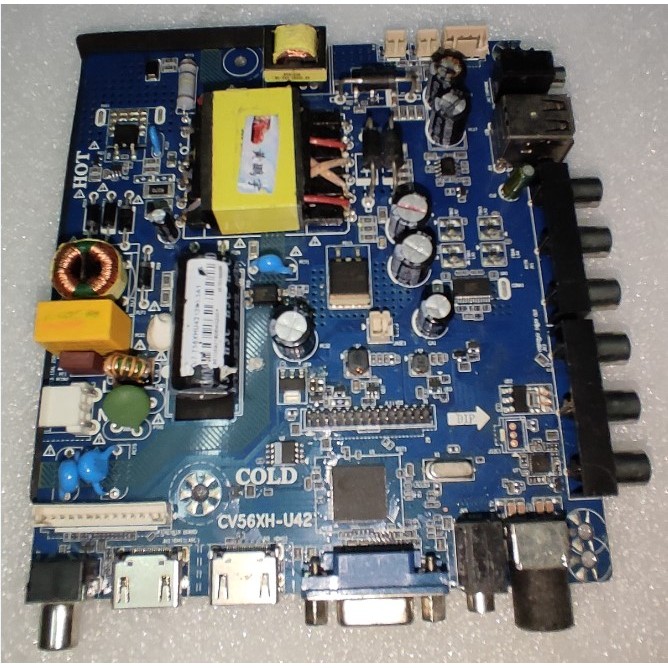 FREE SHIPPING  CV56XH-U42 Universal three and one point TV motherboard 2 HD interface HDMI Send the