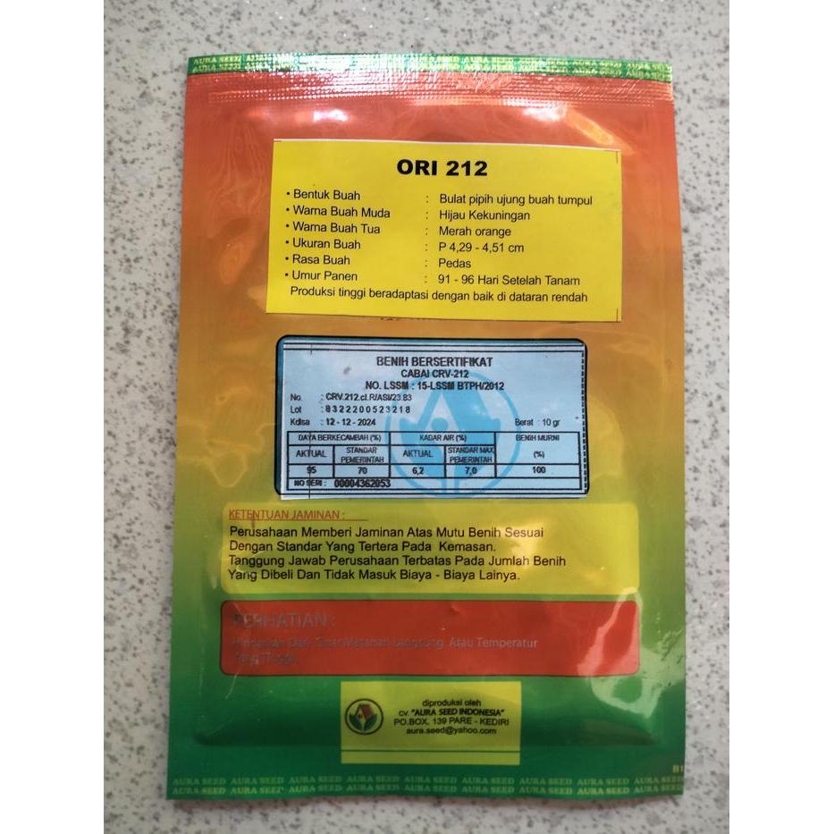 Mrono_Mrene Benih Cabe Rawit Ori 212 - Bibit Cabe Rawit Ori212 - Crm Ori 212