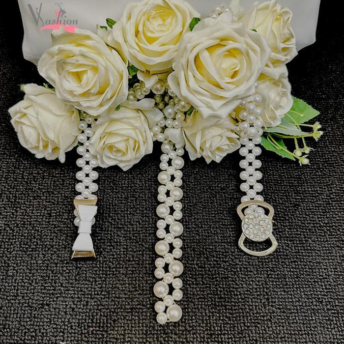 l419- Ikat Pinggang Mutiara Vima Elegan Mewah Aksesoris Hiasan