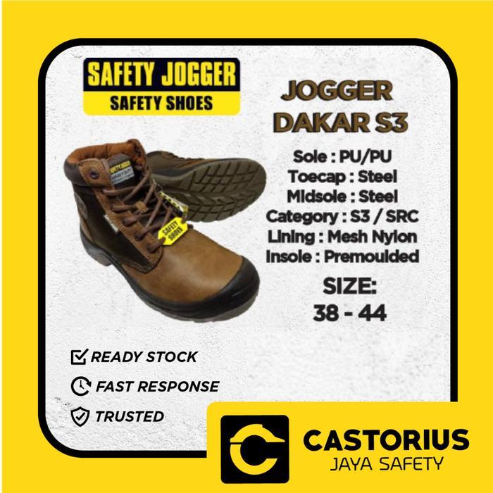 Safety Shoes JOGGER DAKAR S3 Brown / Sepatu Safety JOGGER DAKAR S3 Kode 842
