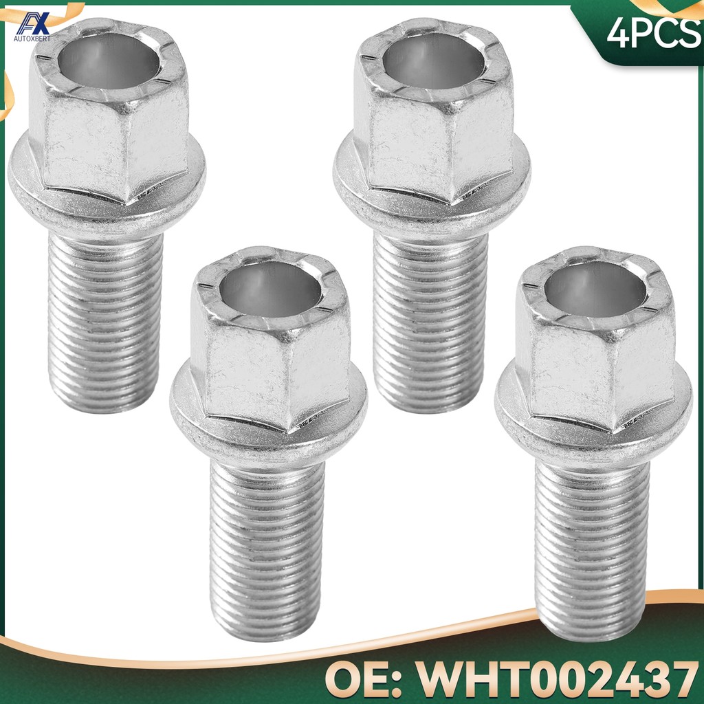 4x Car Wheel Bolts Lug Nuts WHT002437 431601139A For VW Beetle Golf Jetta Audi A5 A7 Q2 Skoda Fabia