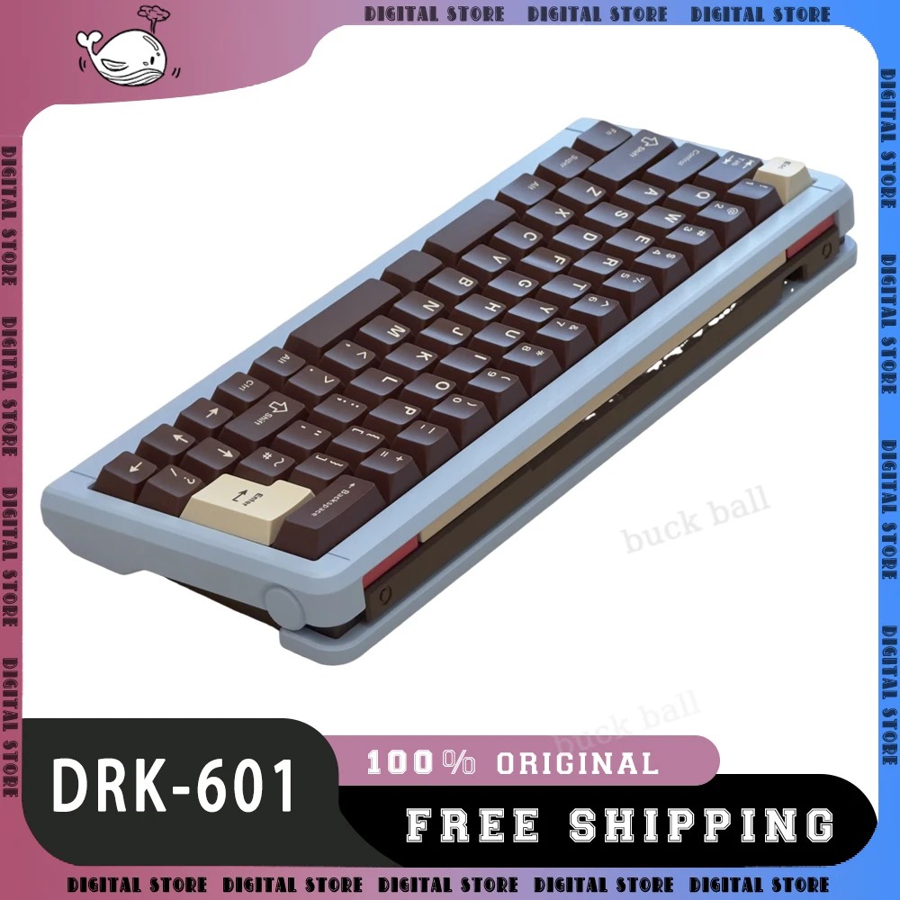 Drk-601 Mechanical Keyboard Kit 60% Wried Game Keyboard Kit Aluminium Alloy Cnc Hot Swap gaming keyb