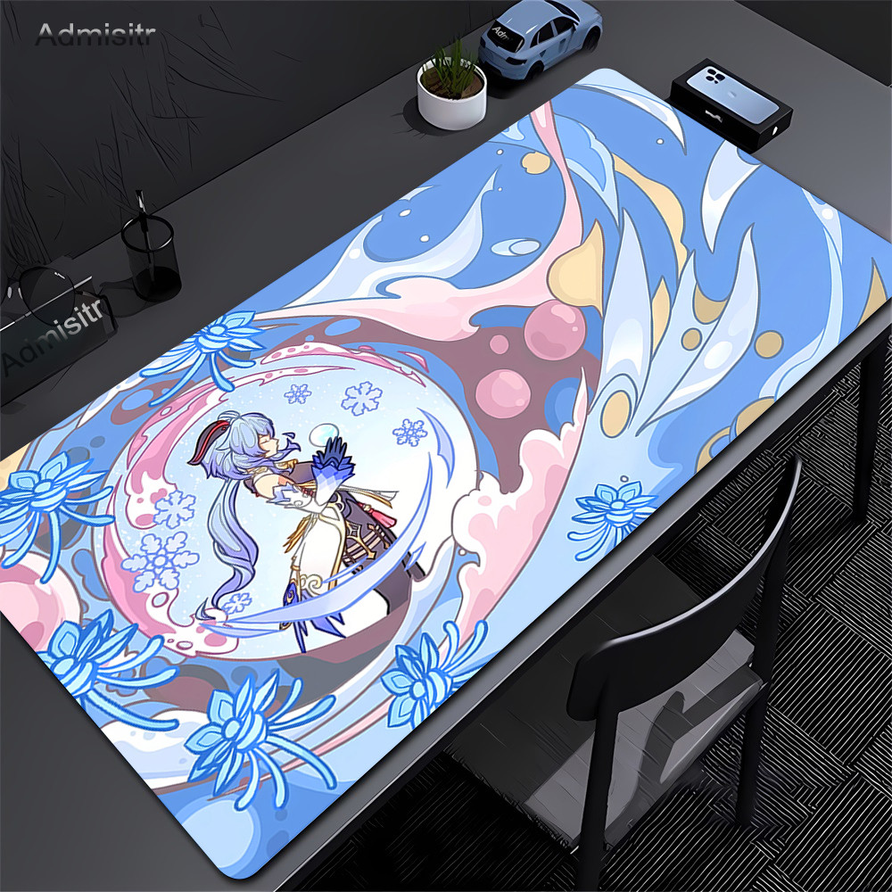 Genshin Impact Kuki Shinobu Ganyu Xiao Anime Mouse Pad Large Gaming Mousepad Rubber Pc office