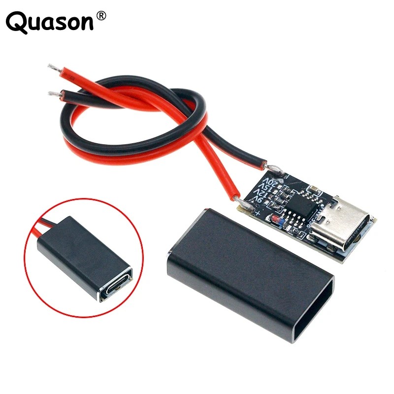 Pd/Qc Decoy Board Fast Charge Usb Boost Module Type-C Power Supply Change Module Pd3.0/2.0 Pps/Qc4+