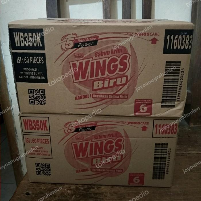 Top Sabun colek wings biru wb350k per dus, wings biru wb350k