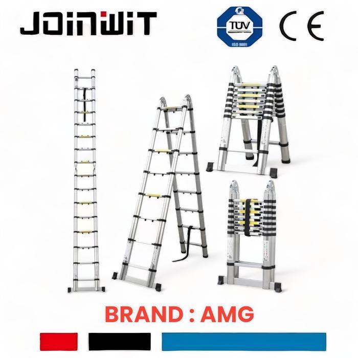 Tangga Lipat Aluminium Teleskopik 10.8M Double Telescopic 10.8Meter