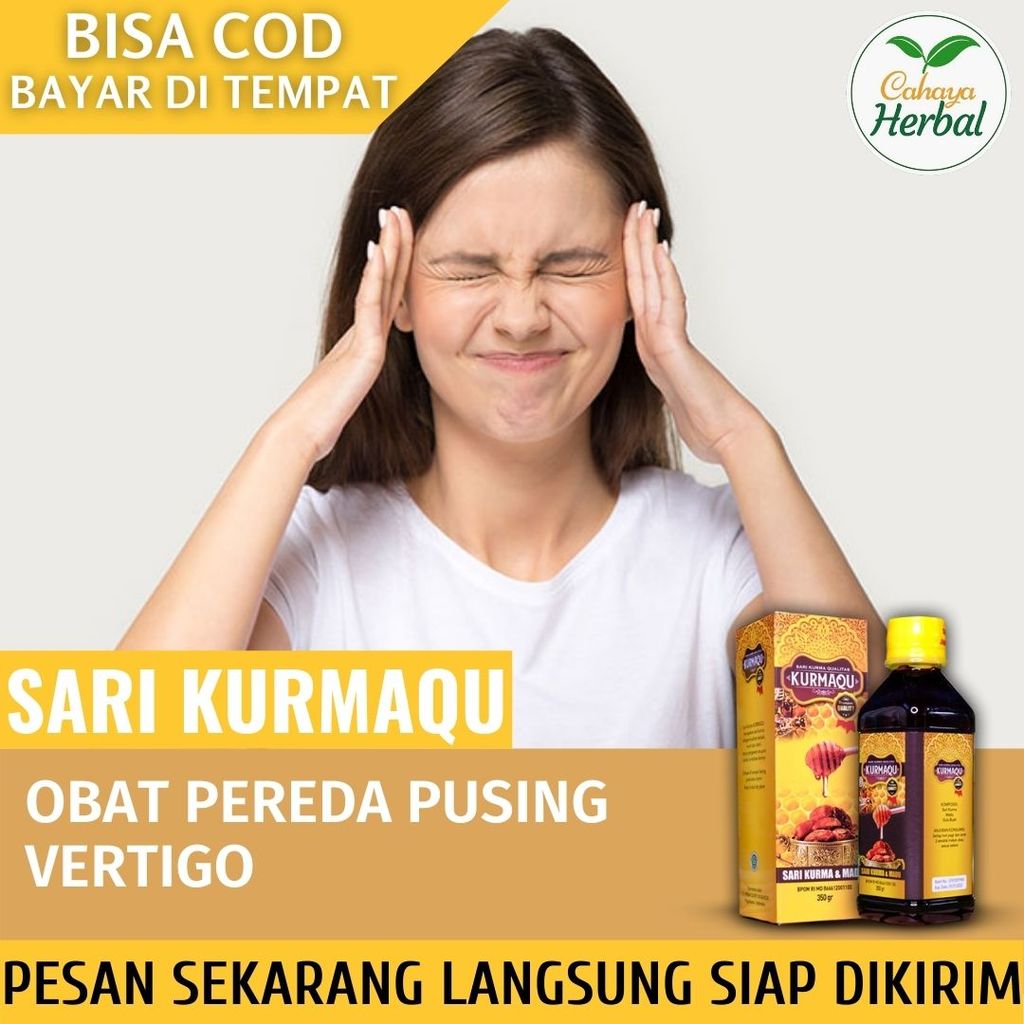 Madu dan Sari Kurma KURMAQU - Obat Herbal buat Vertigo, Obat Vertigo Alami, Obat Gejala Vertigo, Oba
