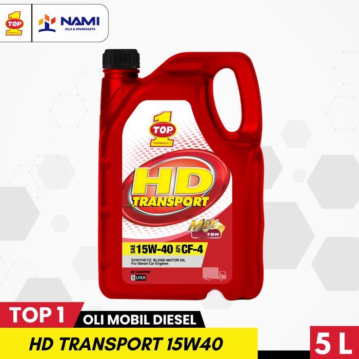 *Top 1 Hd Transport 15W40 (Galon) 5L* Oli Mobil Diesel Synthetic - Original