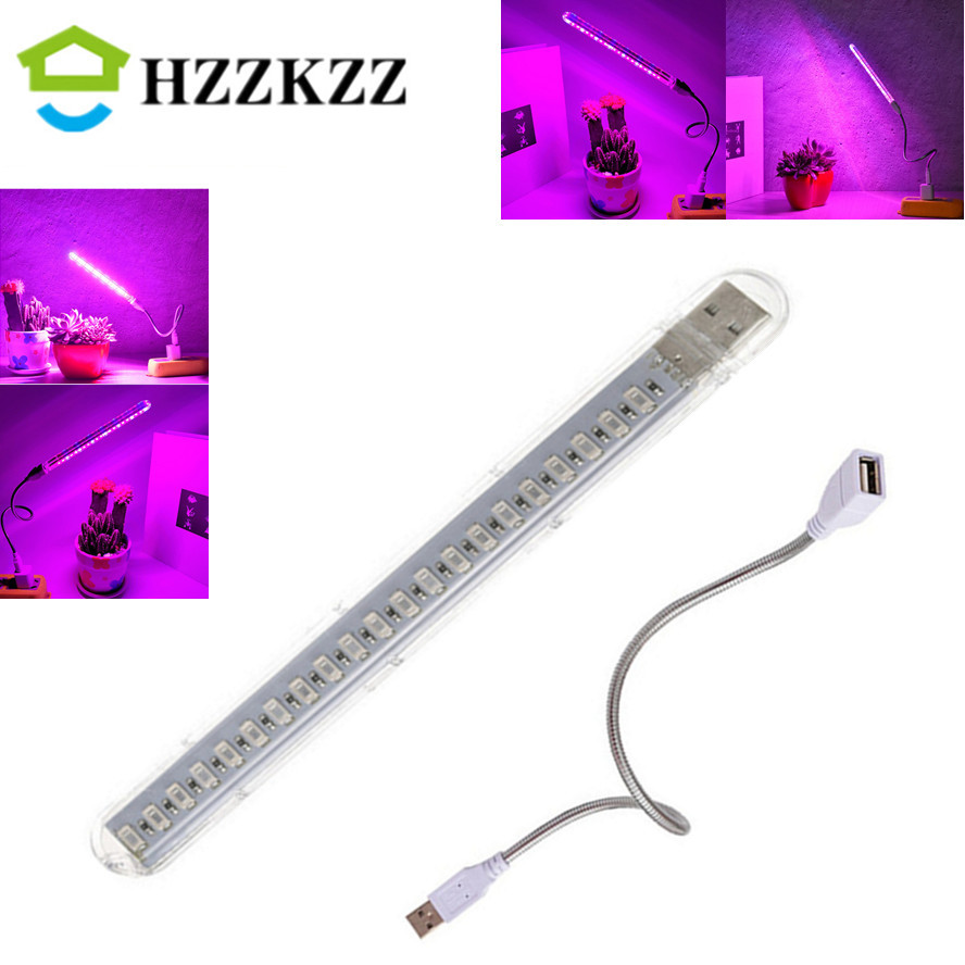 Hzzkzz Usb Led Full Spectrum Led Plant Lamp Grow Light Flexible Led Growth Light Phyto Lamp Flower