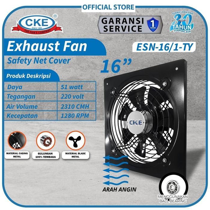 READY  Wall Exhaust Fan 16" Inch Kipas Exhaust Fan Dinding Industrial 16 Inch CKE