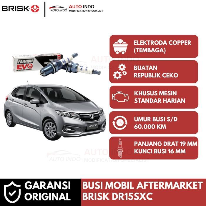 Terlaris Busi Mobil Brisk Premium Evo Dr15Sxc Untuk Honda Jazz Gk5 Ge8 Garansi Ori Kunci Busi 16 Mm