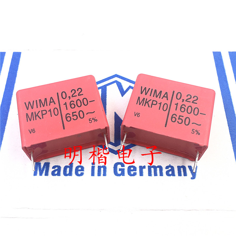 4Pcs/10Pcs German Original Capacitance Wima Mkp10 1600V 0.22Uf 1600V224 220Nf Feet Away From 27.5Mm