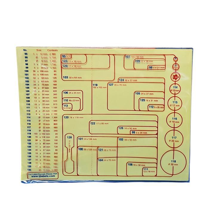 1zq0- Label Tom & Jerry (1 Pak Isi 10 Lembar) 99, 112, 121, 103