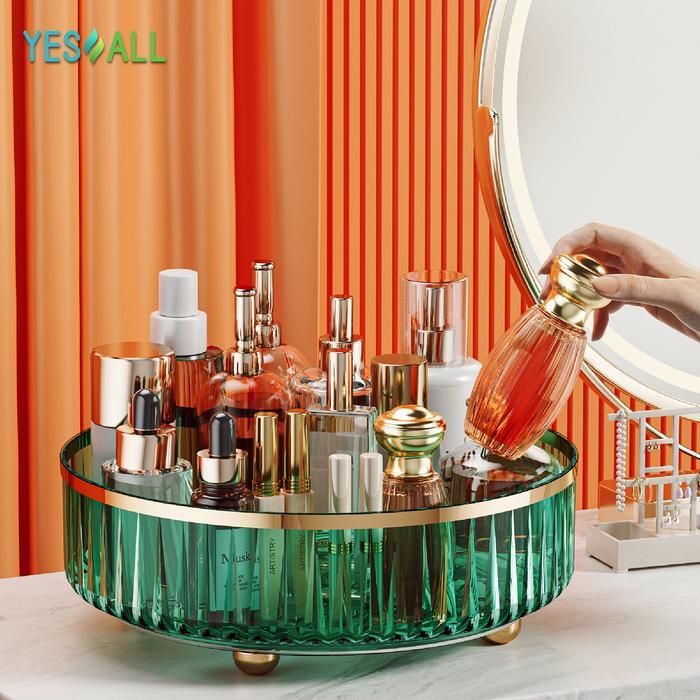 7sph- Yes All Rak Putar /Tempat Skincare Kosmetik Make Up Parfum Minuman Bumbu Dapur Makanan